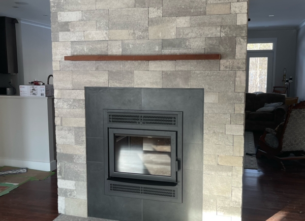 Supreme Two Sided Fireplace