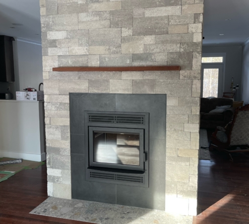 Supreme Two Sided Fireplace