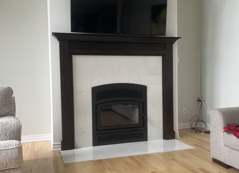 Valcourt Wood Fireplace