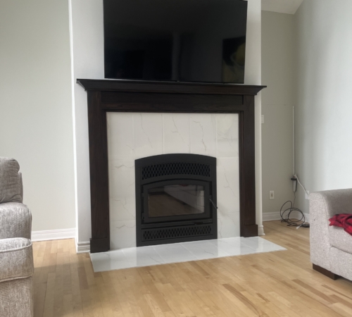 Valcourt Wood Fireplace